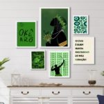 Composição Quadros Decorativos Oxóssi Verde