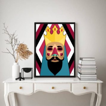 Quadro Decorativo Folia De Reis- Rei Mago