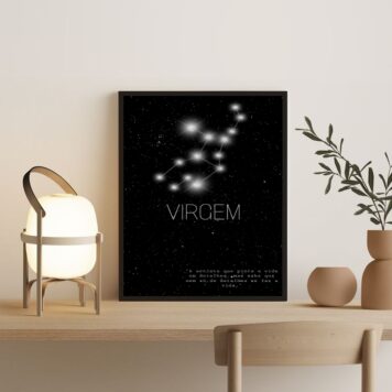 Quadro Decorativo Constelação Signo Virgem
