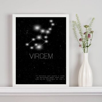 Quadro Decorativo Constelação Signo Virgem