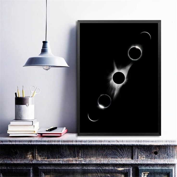 Quadro Decorativo Fotografia Eclipse Lunar