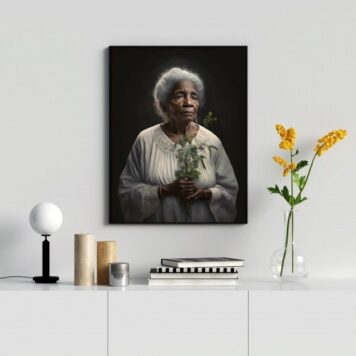 Quadro Decorativo Fotografia Preta Velha