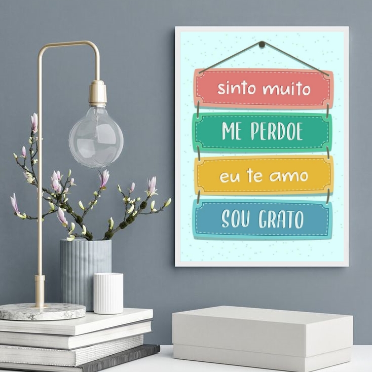 Quadro Decorativo Ho' Oponopono Mágico- Placas