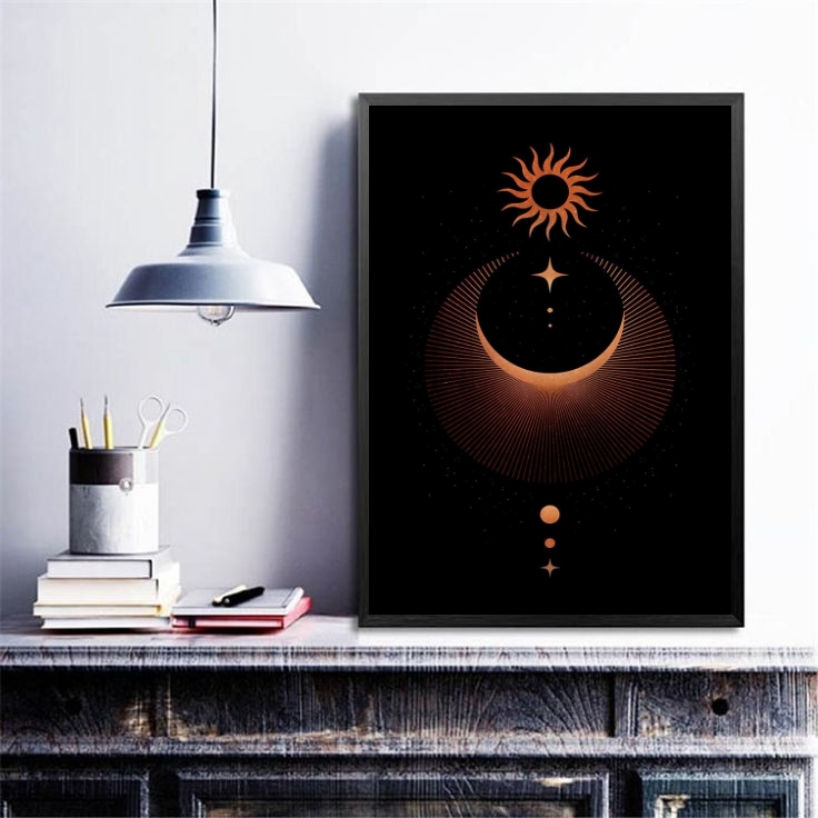 Quadro Decorativo Místico Eclipse