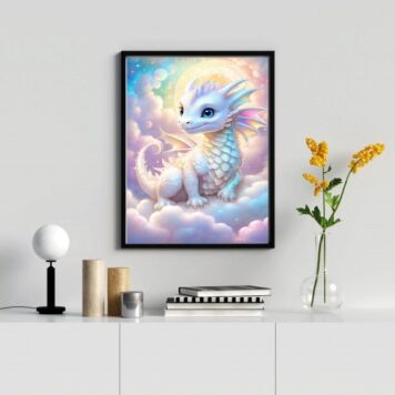 Quadro Decorativo Bebê Dragão