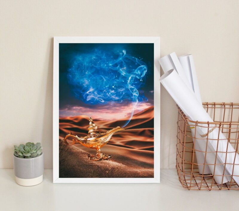 Quadro Decorativo Lâmpada Mágica