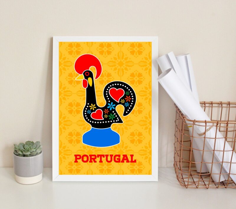 Quadro Decorativo Galo Barcelos- Portugal