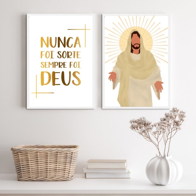 Composição 2 Quadros Evangélicos Sempre Foi Deus