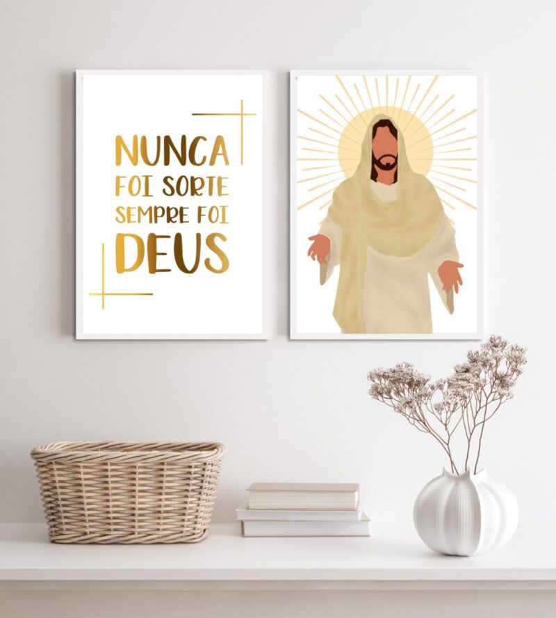 Composição 2 Quadros Evangélicos Sempre Foi Deus