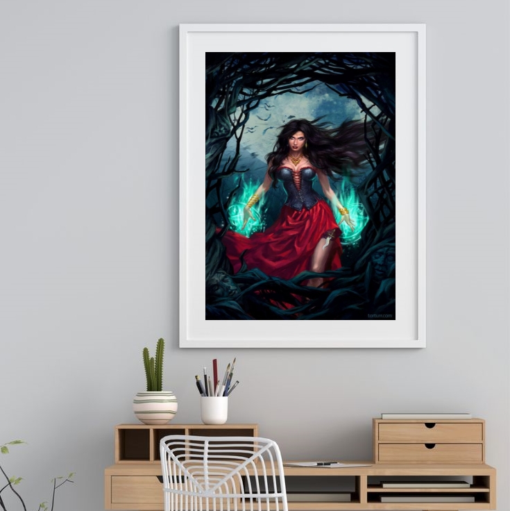 Quadro Decorativo 60x48 Pomba Gira Maria Farrapo