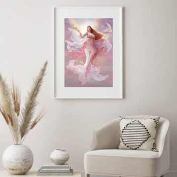 Quadro Decorativo Afrodite- Deusa Da Beleza-60x48 Cm