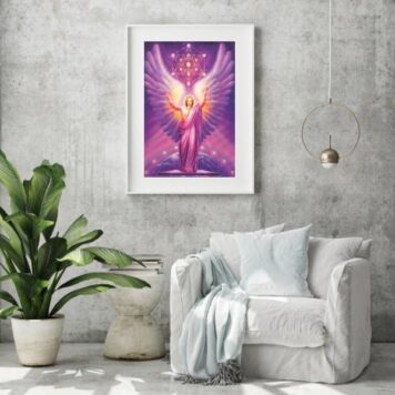 Quadro Decorativo Arcanjo Metatron- 60x48 Cm
