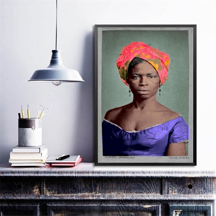 Quadro Decorativo Dandara Dos Palmares