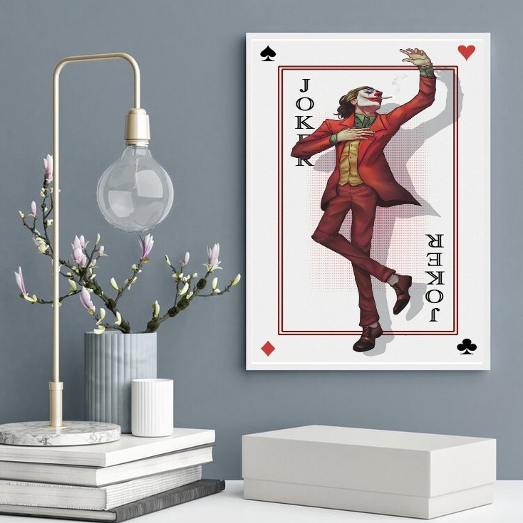 Quadro Decorativo Joker- Carta De Baralho