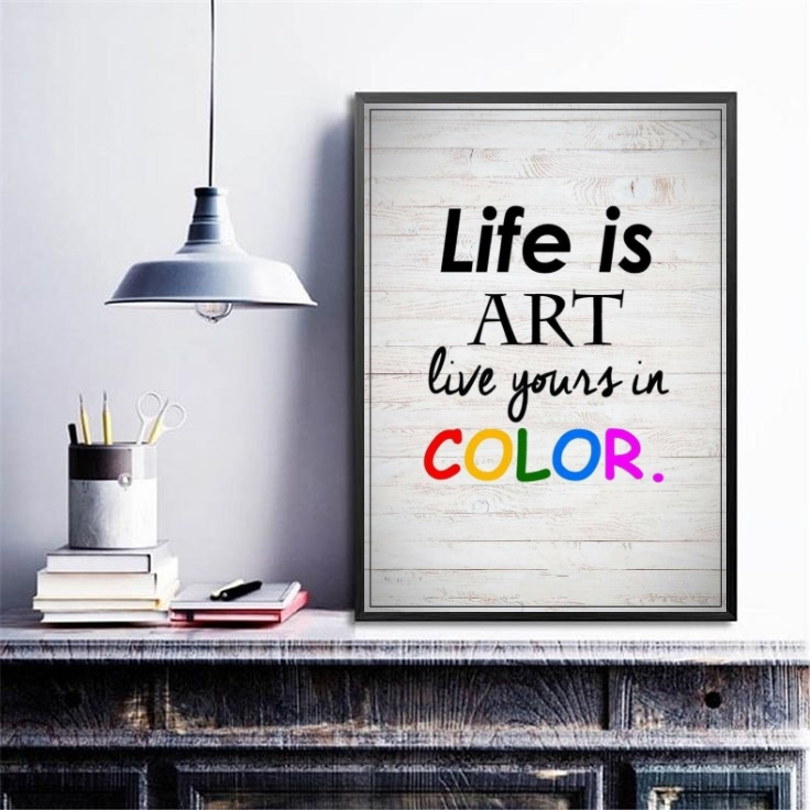 Quadro Decorativo Life Is Art