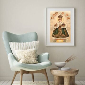 Quadro Decorativo Menino Jesus De Praga- 60x48 Cm