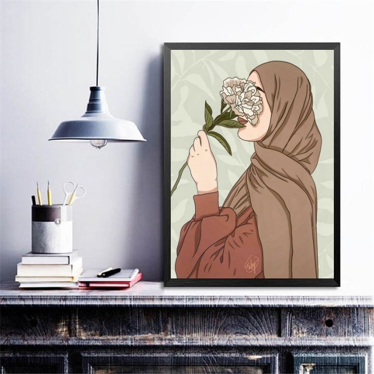 Quadro Decorativo Mulher Árabe