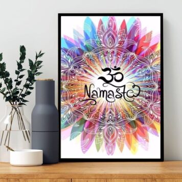 Quadro Decorativo Namastê Aquarela