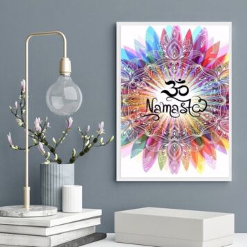 Quadro Decorativo Namastê Aquarela