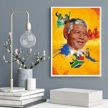 Quadro Decorativo Nelson Mandela- Arte