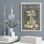 Quadro Decorativo Vintage Corpete Com Flores