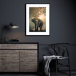 Quadro Lord Ganesha Elefante- 60x48 Cm
