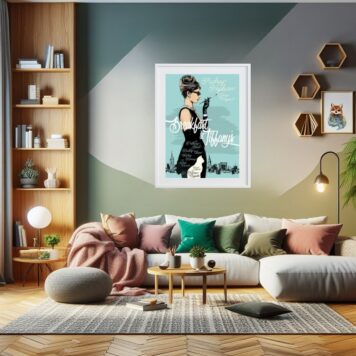 Audrey Hepburn Breakfast at Tiffany's - 60x48 Cm