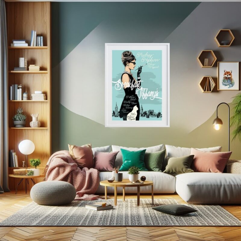 Audrey Hepburn Breakfast at Tiffany's - 60x48 Cm