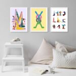 Composição 3 Quadros Decorativos Yoga