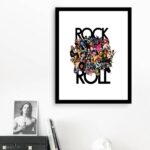 Quadro As Lendas Do Rock - 60x48 Cm