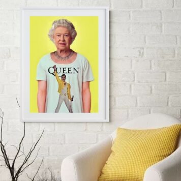 Quadro Decorativo Queen 60x48 Cm B