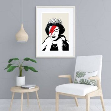 Quadro Queen Elizabeth - Pop Art - 60x48 Cm B