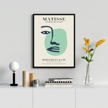 Quadro Papiers Découpés Matisse - Verde B
