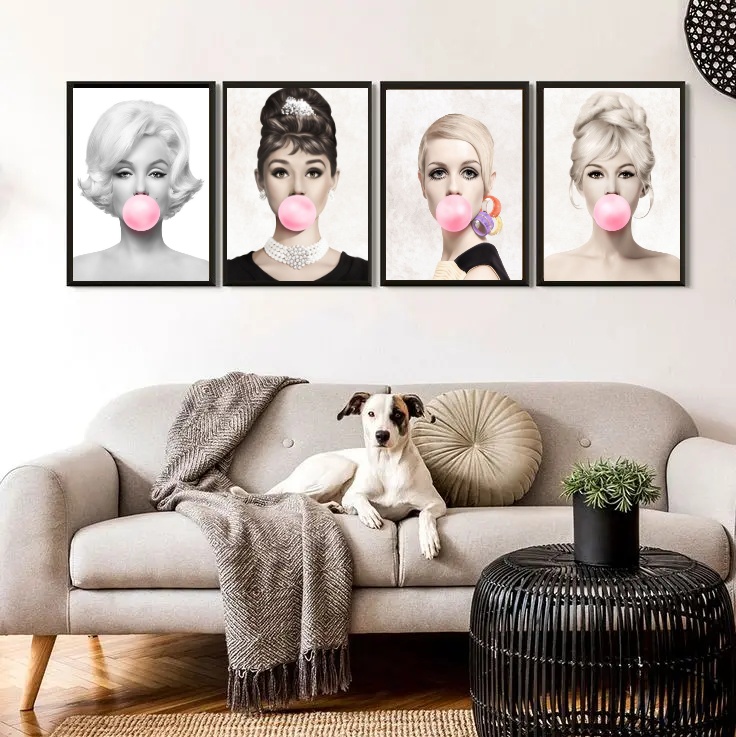 Kit 4 Artistas Bubble Gum Rosa