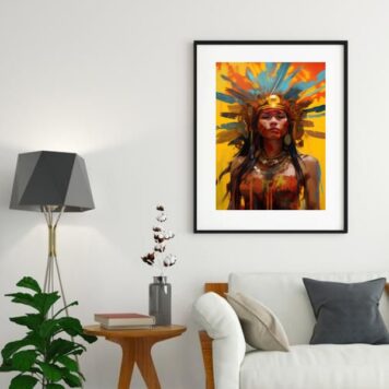 Quadro Artístico Cabocla Jupira - 60x48 Cm B