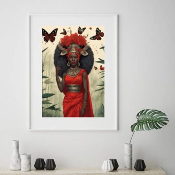 Quadro Candomblé Iansã - Oyá - 60x48 Cm