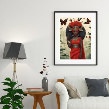 Quadro Candomblé Iansã - Oyá - 60x48 Cm B