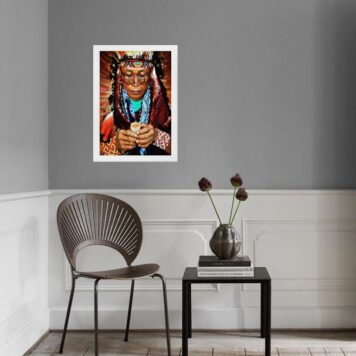 Quadro Decorativo Ayuasca - Índio B