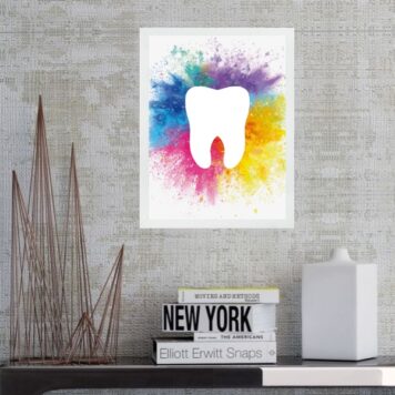 Quadro Decorativo Dente Aquarela B