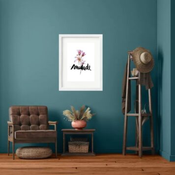 Quadro Floral Saudade - 60x48 Cm B