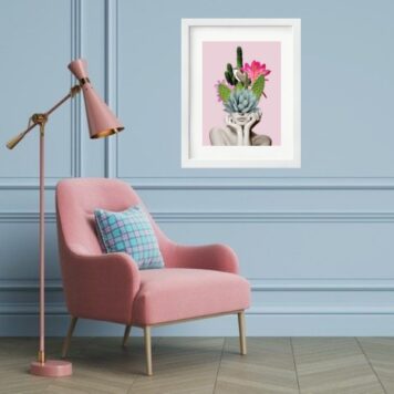 Quadro Florescendo Ideias - 60x48 Cm B