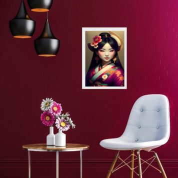 Quadro Menina Gueixa B