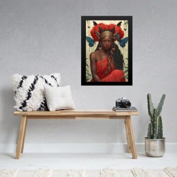 Quadro Orixá Iansã com Borboletas - Image 2