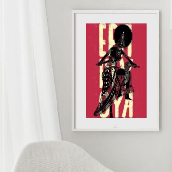 Quadro Poster Candomblé Iansã - 60x48 Cm B
