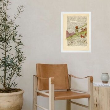 Quadro Retrô Pequeno Príncipe e Raposa B