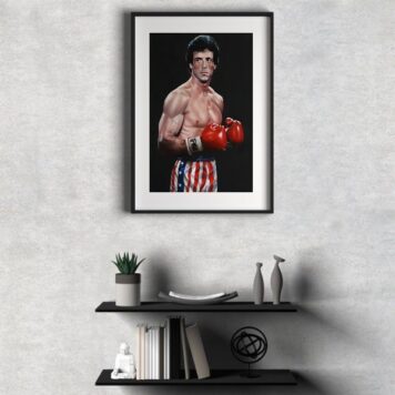 Quadro Rocky Balboa Boxe - 60x48 Cm B