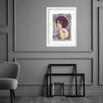 Quadro Vintage Signo Escorpião - 60x48 Cm B