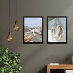 Kit 2 Quadros Coleção Praia- Boia e Estrela Mar