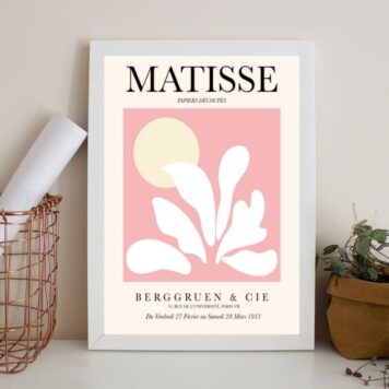 Quadro Arte Matisse Paleta Rosa