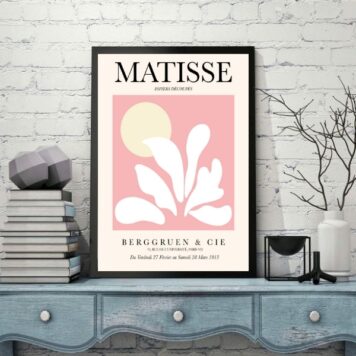 Quadro Arte Matisse Paleta Rosa B